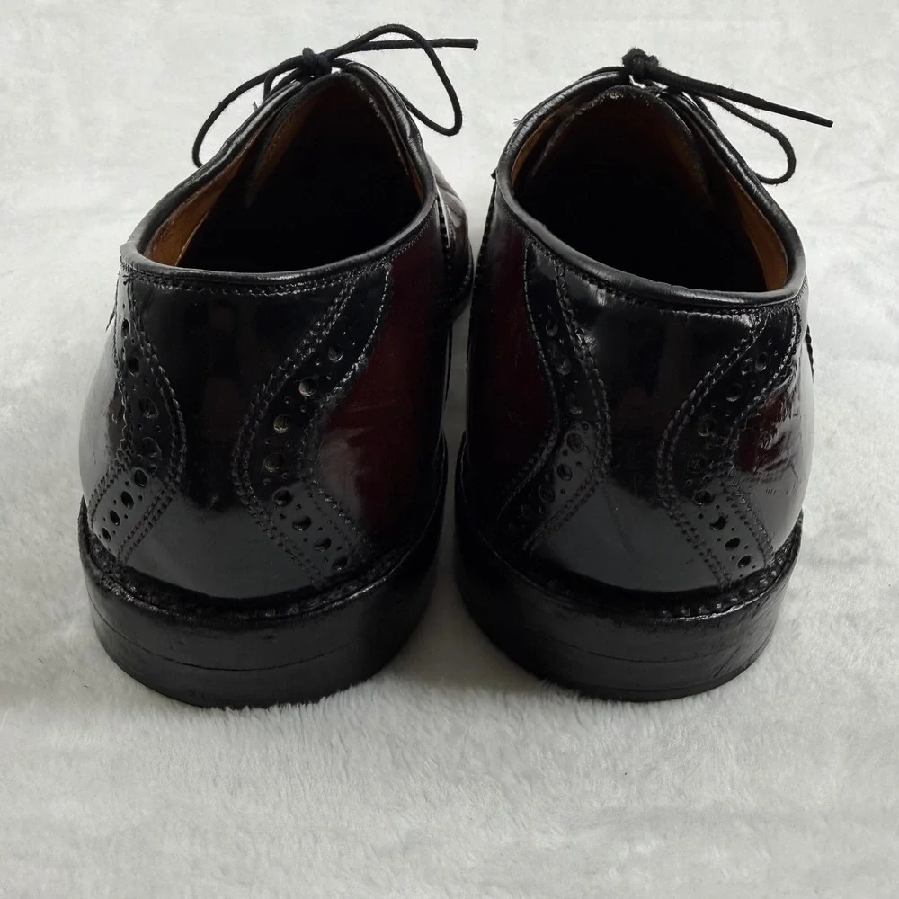 Allen Edmonds Polo Shell Cordovan Spectator‎ Wingtip Oxford Shoes Burgundy 7